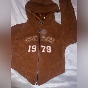 street wear crop top hoodie